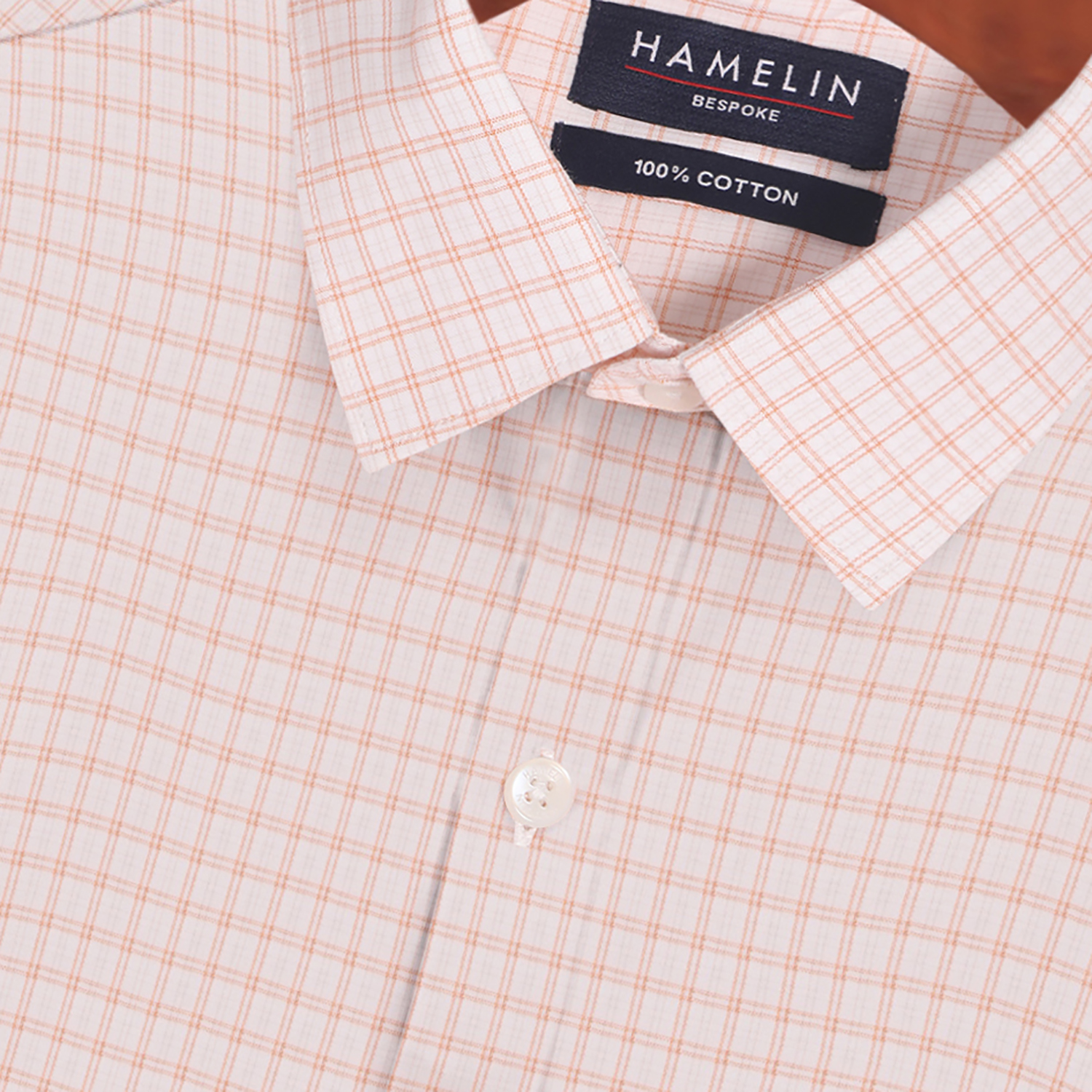 Buy red and white twin checks shirt online - Hamelin bespoke